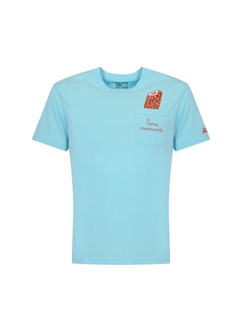 T-shirt Austin in cotone con ricamo Sono Croccante Mc2 Saint Barth | AUS000104516L